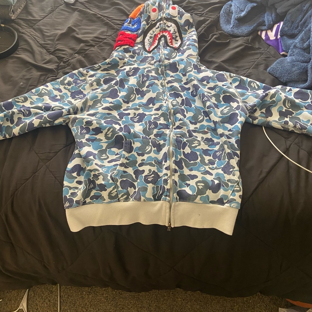 Blue Camouflage Kids Hoodie